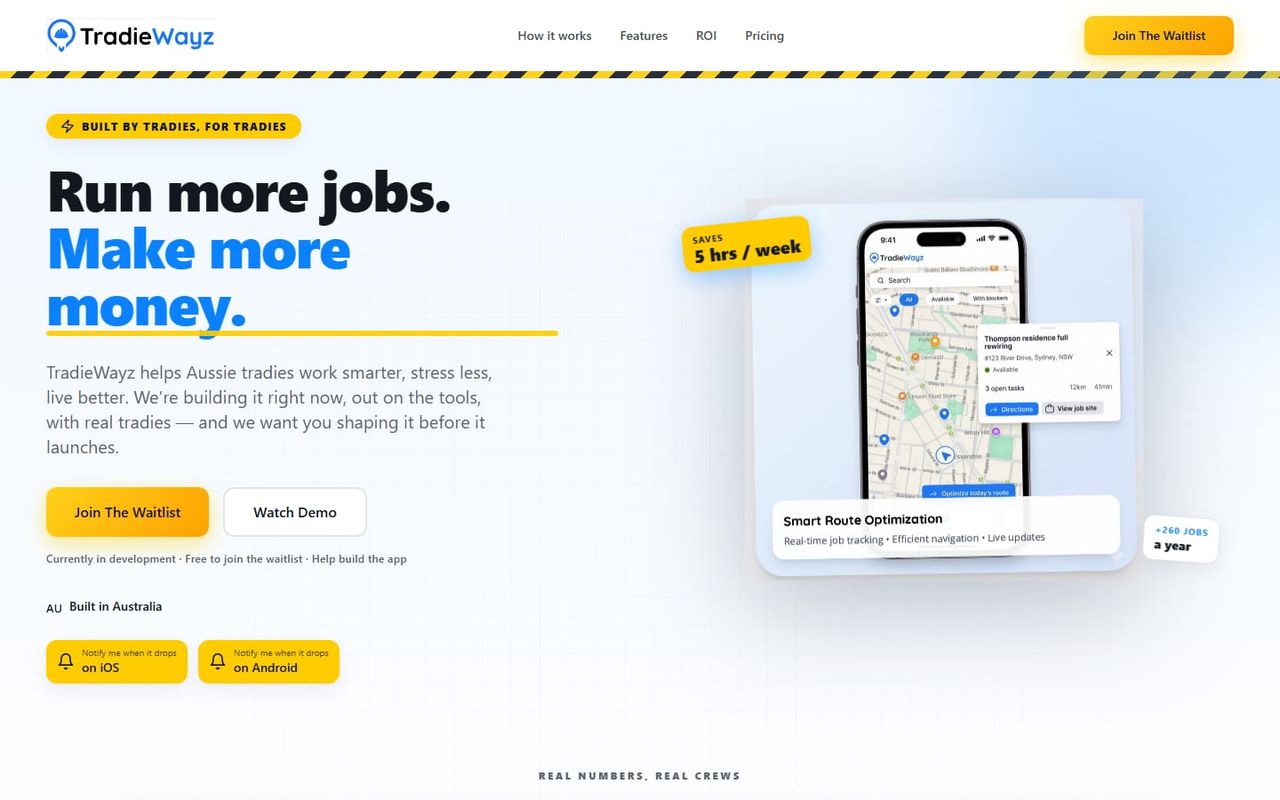 TradieWayz screenshot